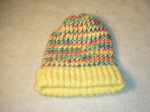 Yellow Multi Colored Hat