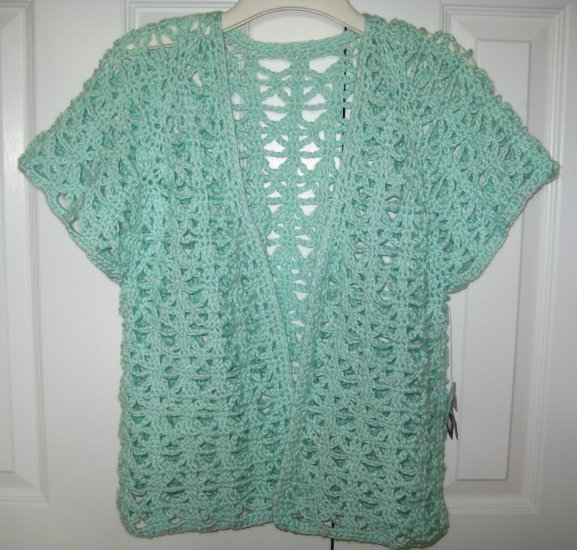 Hand Crocheted Ladies Vest (item # VL0002) Ladies Medium - 100% Acrylic