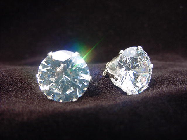 Sterling Silver Round 12mm Studs
