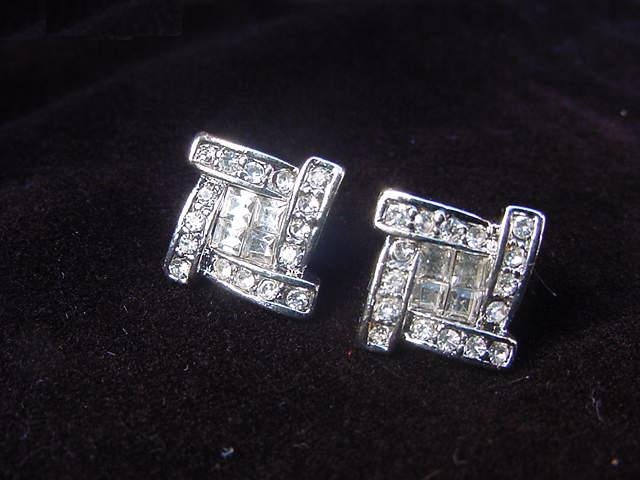 Quadruple Silver Plate Earrings