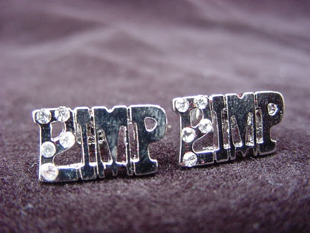 Silver Plated Pimp Earrings