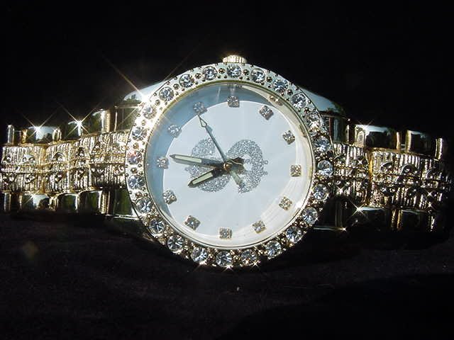 Paved Dollar Sign-White Background Watch