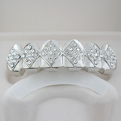 Fifty-Four points Ice Silver Playa Grillz