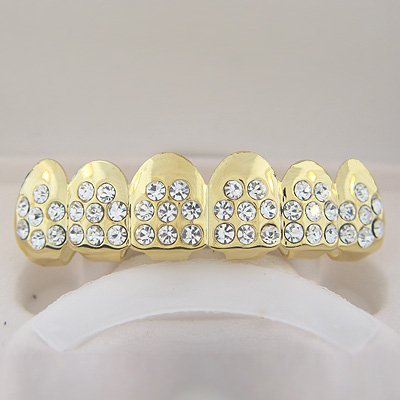 Fort-Eight Points of Ice Gold Plated Playa Grillz