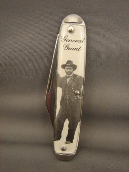Collectible General Grant Photograph Pocket Knife