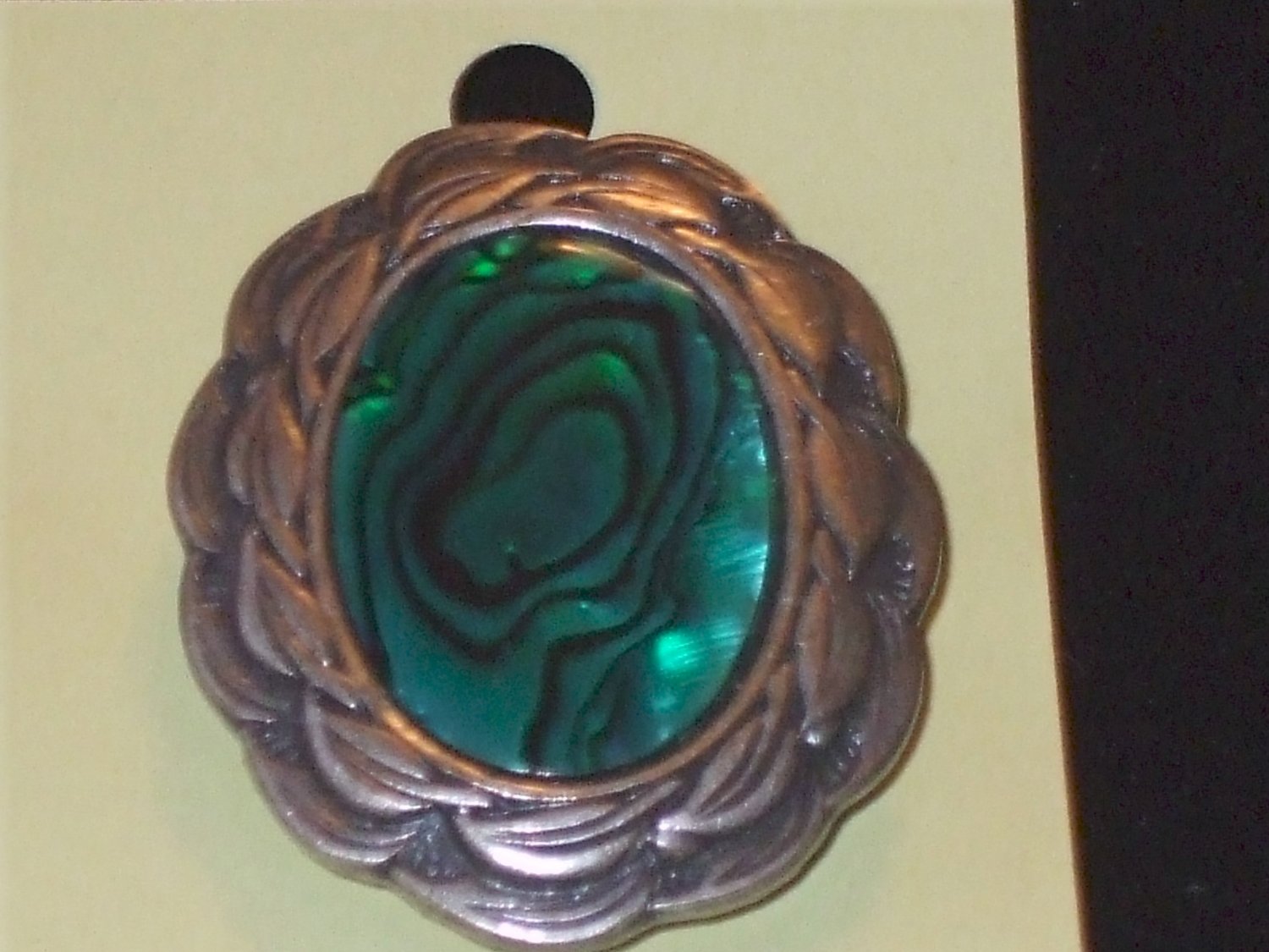 Southwestern Concho Paua Shell Pin
