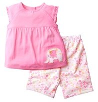 Floral Elephant Pant Set (12mths)