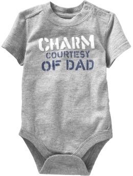Baby Gap Romper - Charm Courtesy of Dad (6-12M)