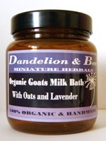 Organic Goats' Bathing Milk with lavender & oats