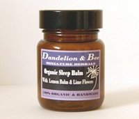 Organic sleep balm with lemon balm and lime flowers