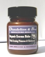 Organic eczema balm with evening primrose and chickweed