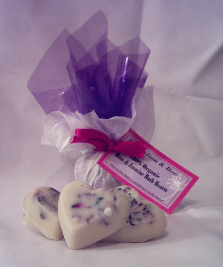 Organic Rose & Jasmine Hearts