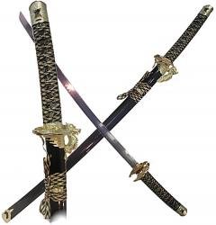 All New Flying Gold Dragon Katana Sword