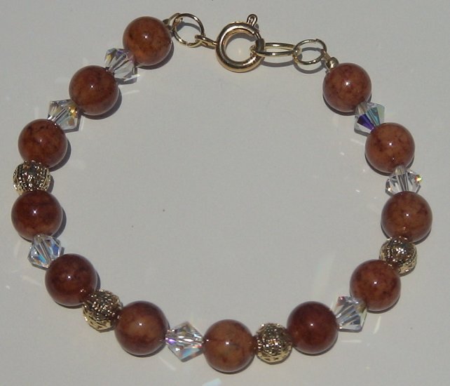 Beaded Fossil Bracelet