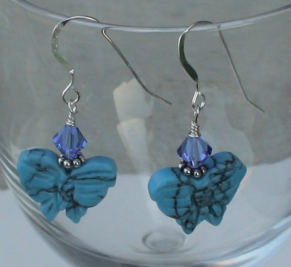 Beaded Butterfly Earrings