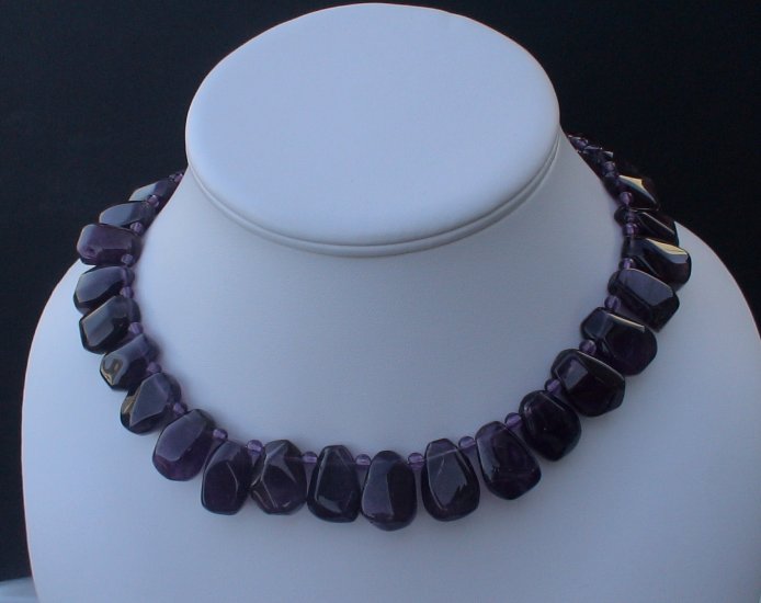Beaded Amethyst Necklace