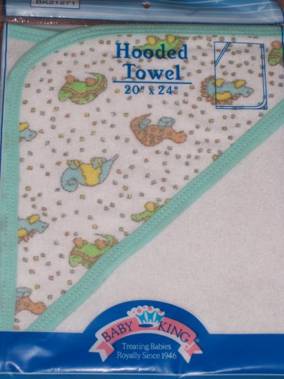 Colorful HOODED TERRY BABY BATH TOWEL - Neutral BOY/GIRL!!