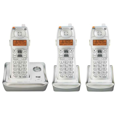 GE 25922GE3 5.8 GHz Analog 3X Handsets Cordless Phone
