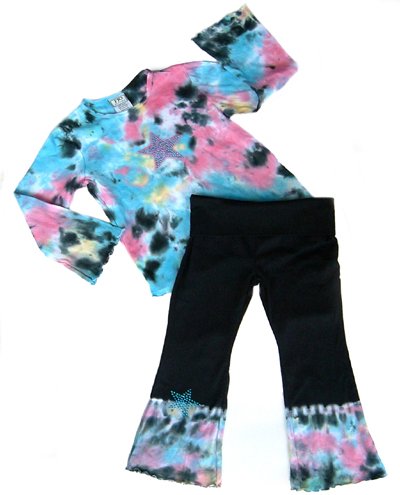 Rainbow Tie Dye Outfit Long Sleeve- 3-6 months