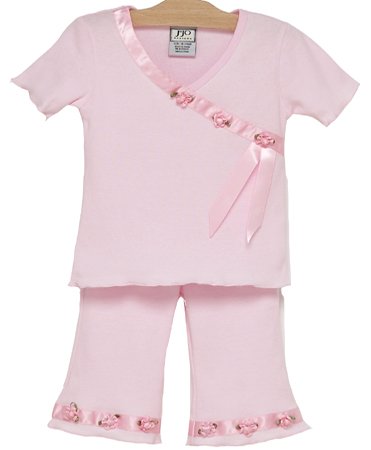 Pink Satin Ribbon Outfit 3-6 months