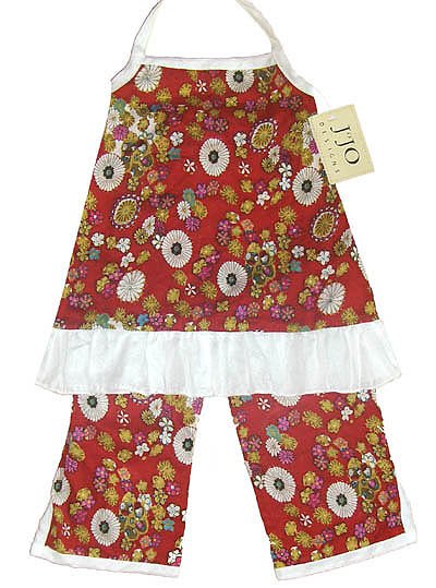 Red Print Capri Outfit 3-6 months
