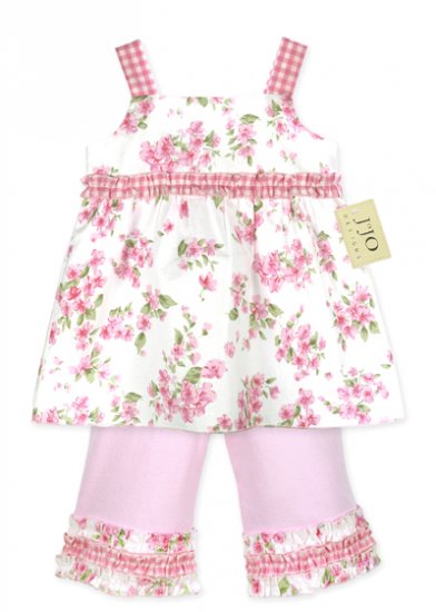 Light Pink Floral Outfit 3-6 months