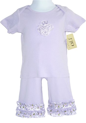 Lavender Satin Ribbon Outfit 6-12