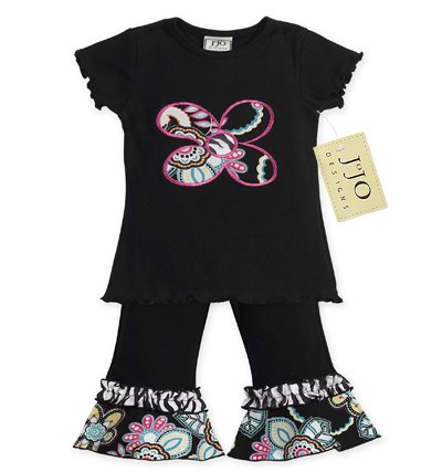 Zebra Print Floral Outfit Short Sleeve 6-12