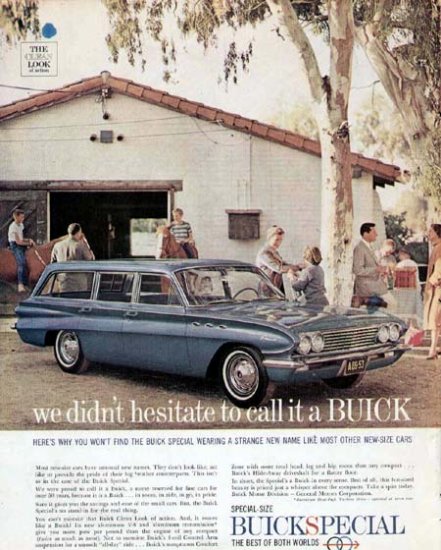 1961 Buick Special Station Wagon Vintage Car Print Ad