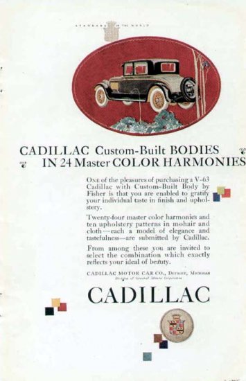 1925 Cadillac Vintage Car Print Ad-Available in 24 Colors