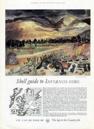 1962 Shell Petroleum Ad-Guide to Inverness Shire Britian