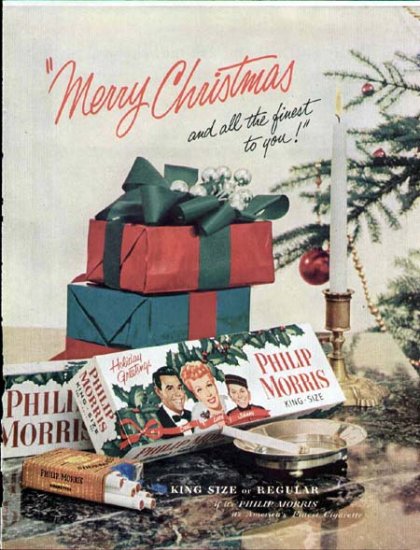 1953 Philip Morris Cigarette Ad-Lucy & Desi I Love Lucy