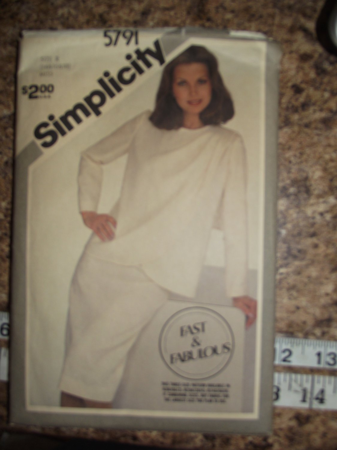 Vintage Simplicity Pattern 5791 1980's size 14 & 16