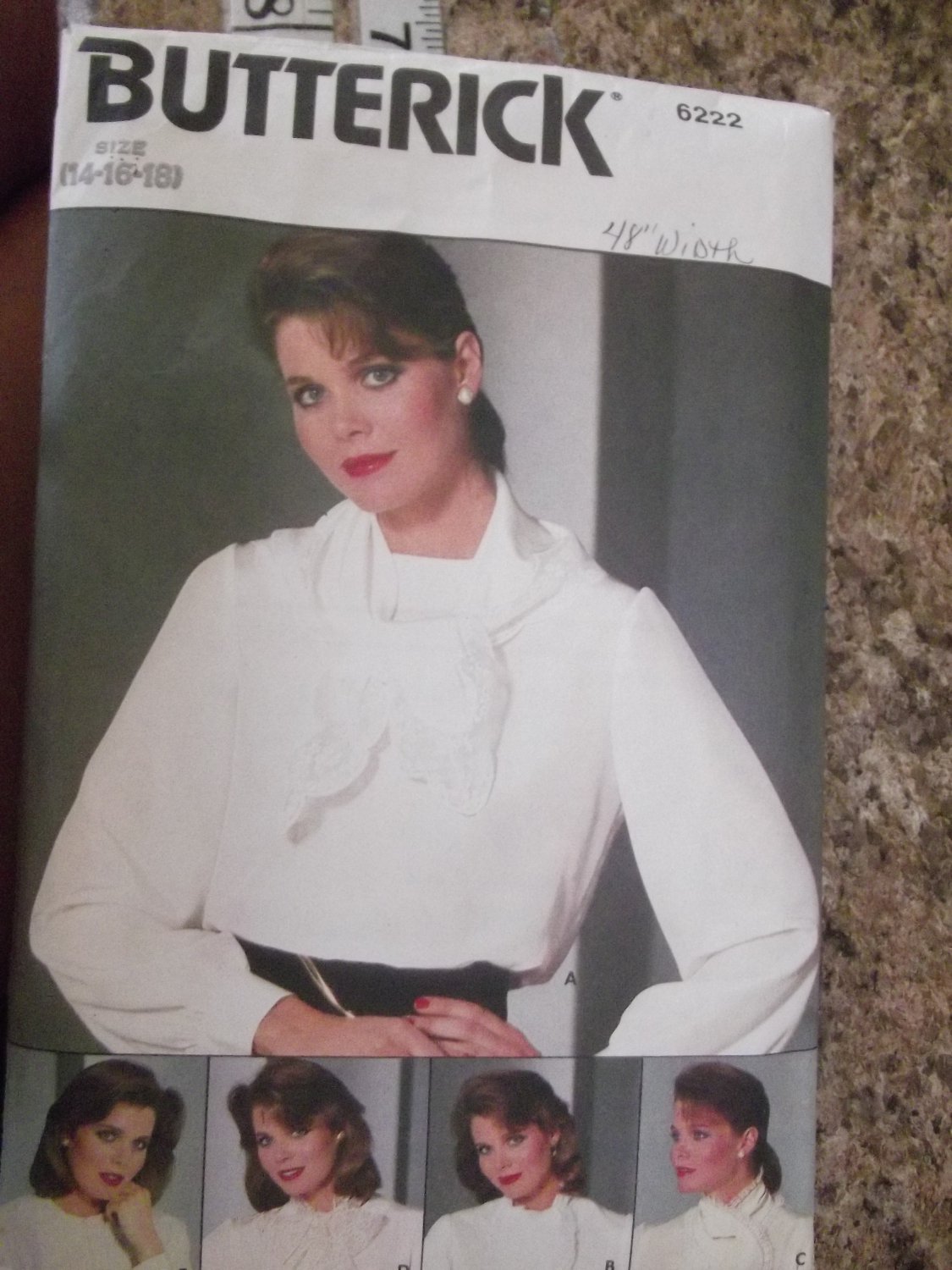 Vintage Butterick 6222 sz 14 16 18 Uncut 1970's
