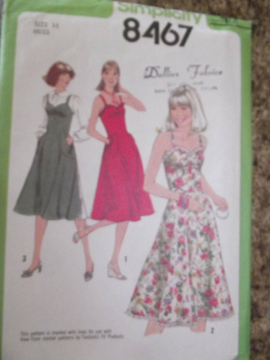 Vintage Simplicity pattern 8467 SZ 14 Uncut from 1978