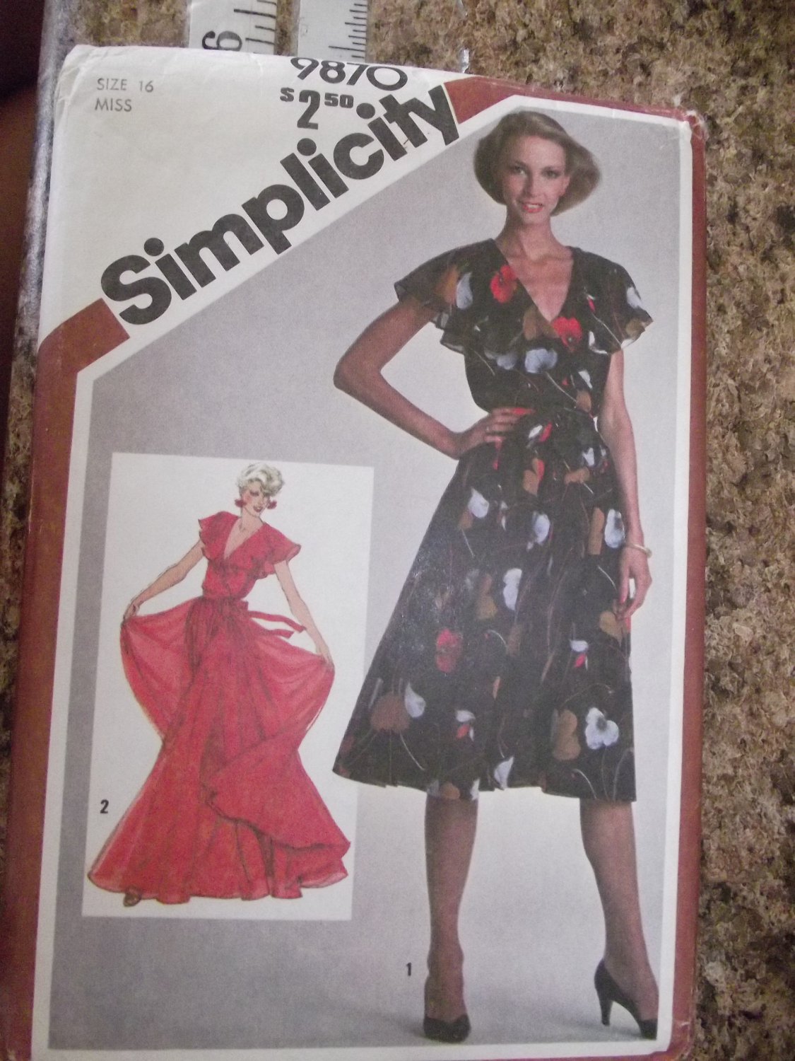 Vintage Simplicity pattern 9870 SZ 16 Uncut from 1980