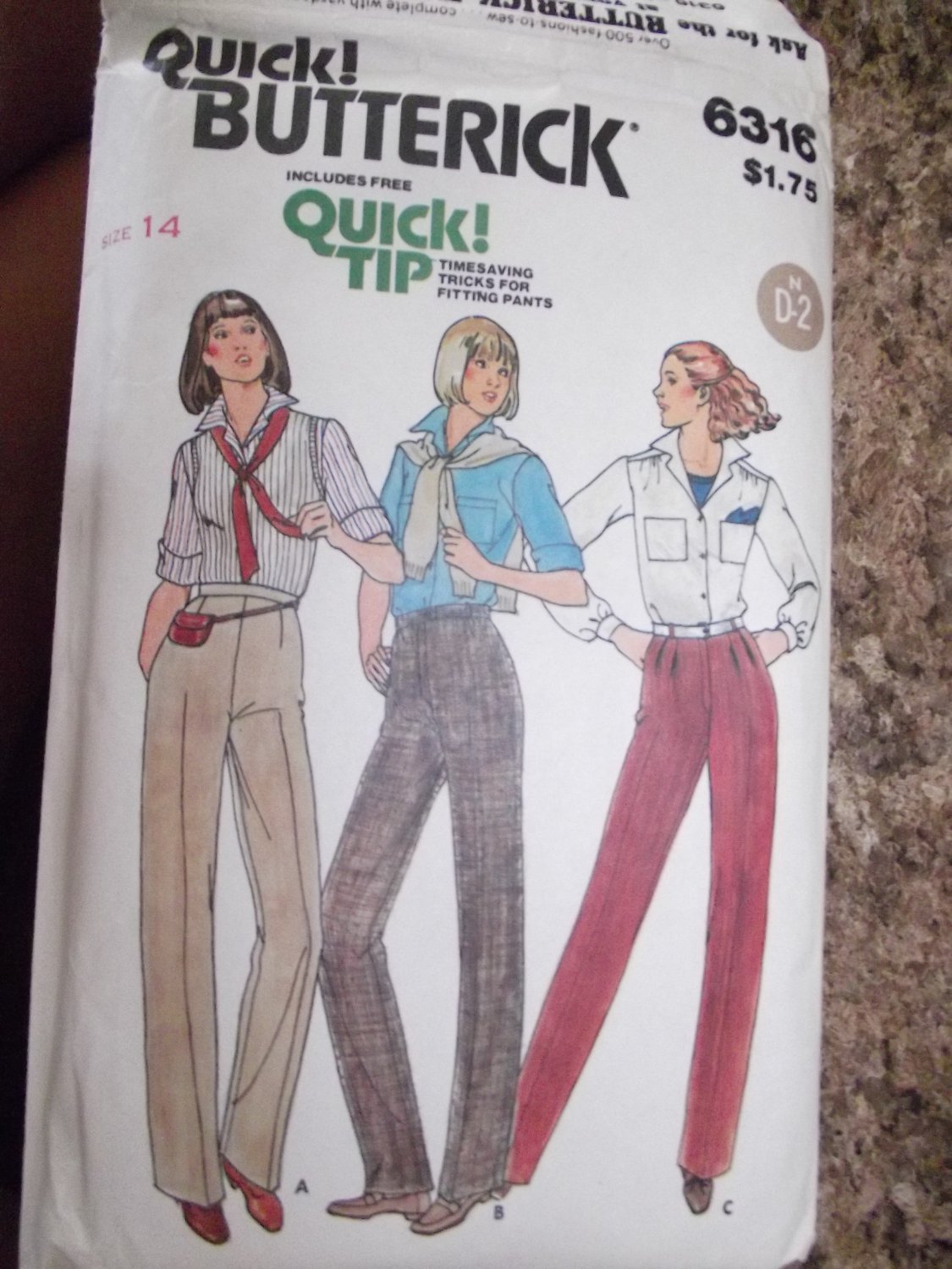 Vintage Butterick 6316 size 14 From 1970's
