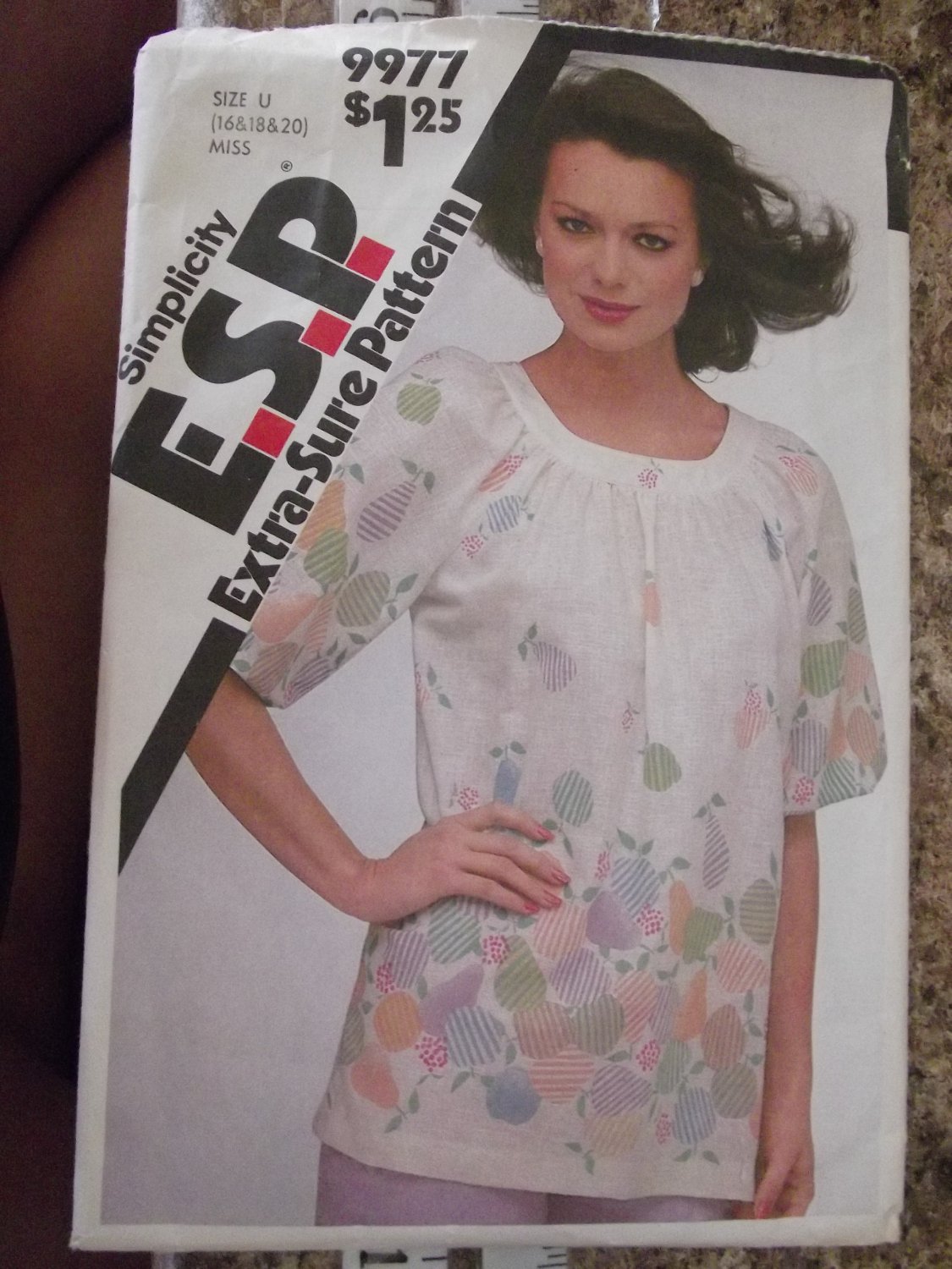 Vintage Simplicity Pattern 9977 E.S.P. 1981 sz 16 18 20