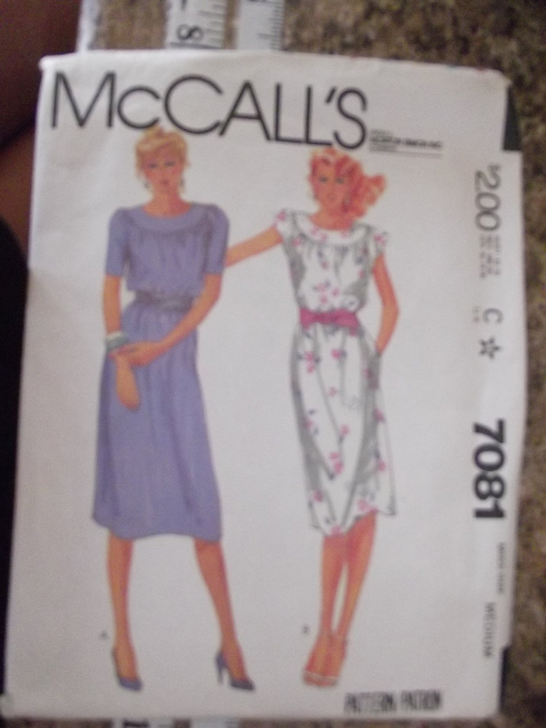 Vintage McCalls pattern 7081 size Medium From 1980