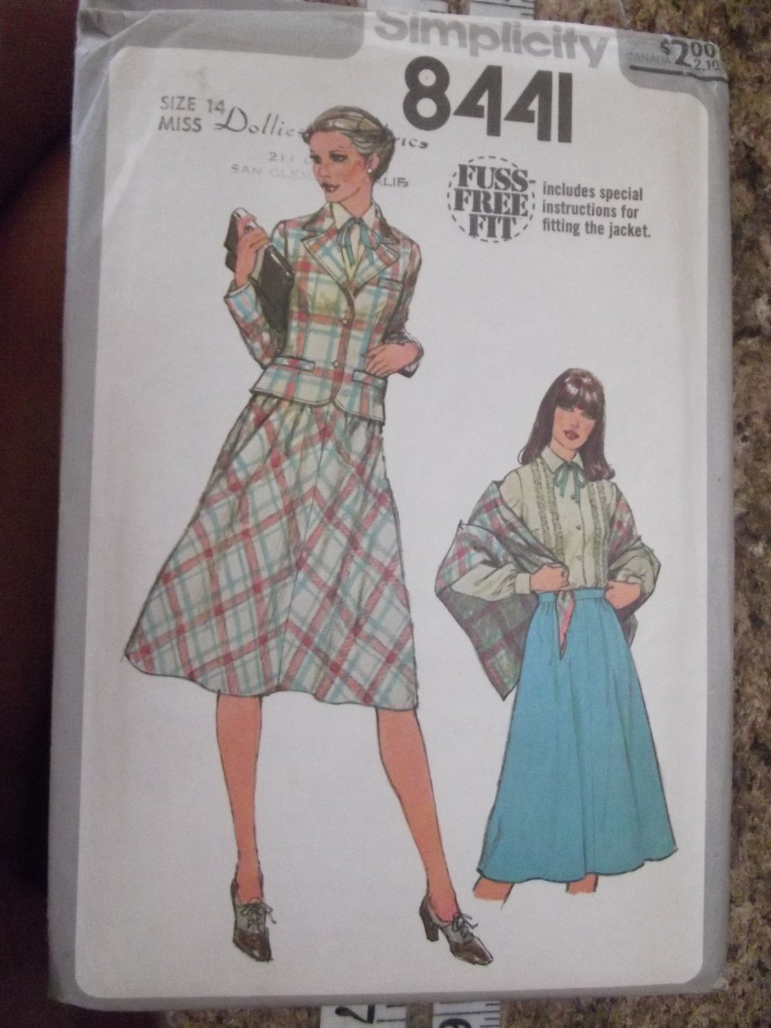 Vintage Simplicity Pattern 8441 Sz 14 1977