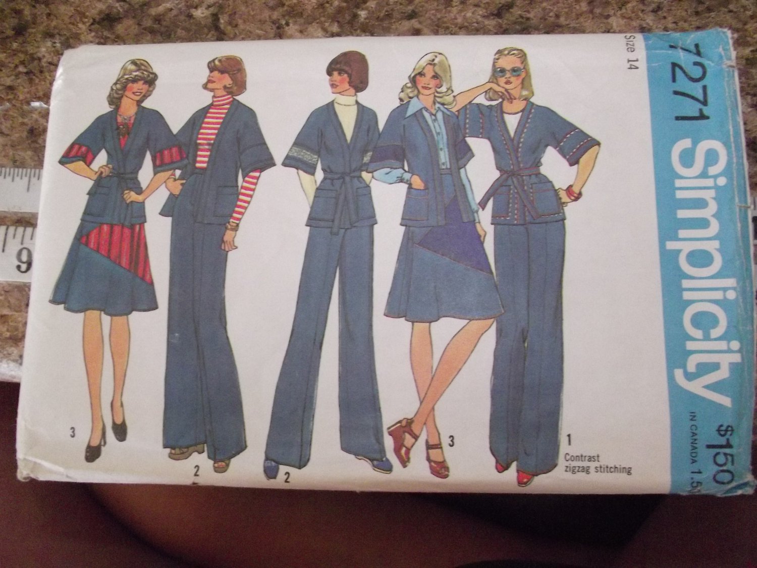 Vintage Simplicity Pattern 7271 size 14 from 1975