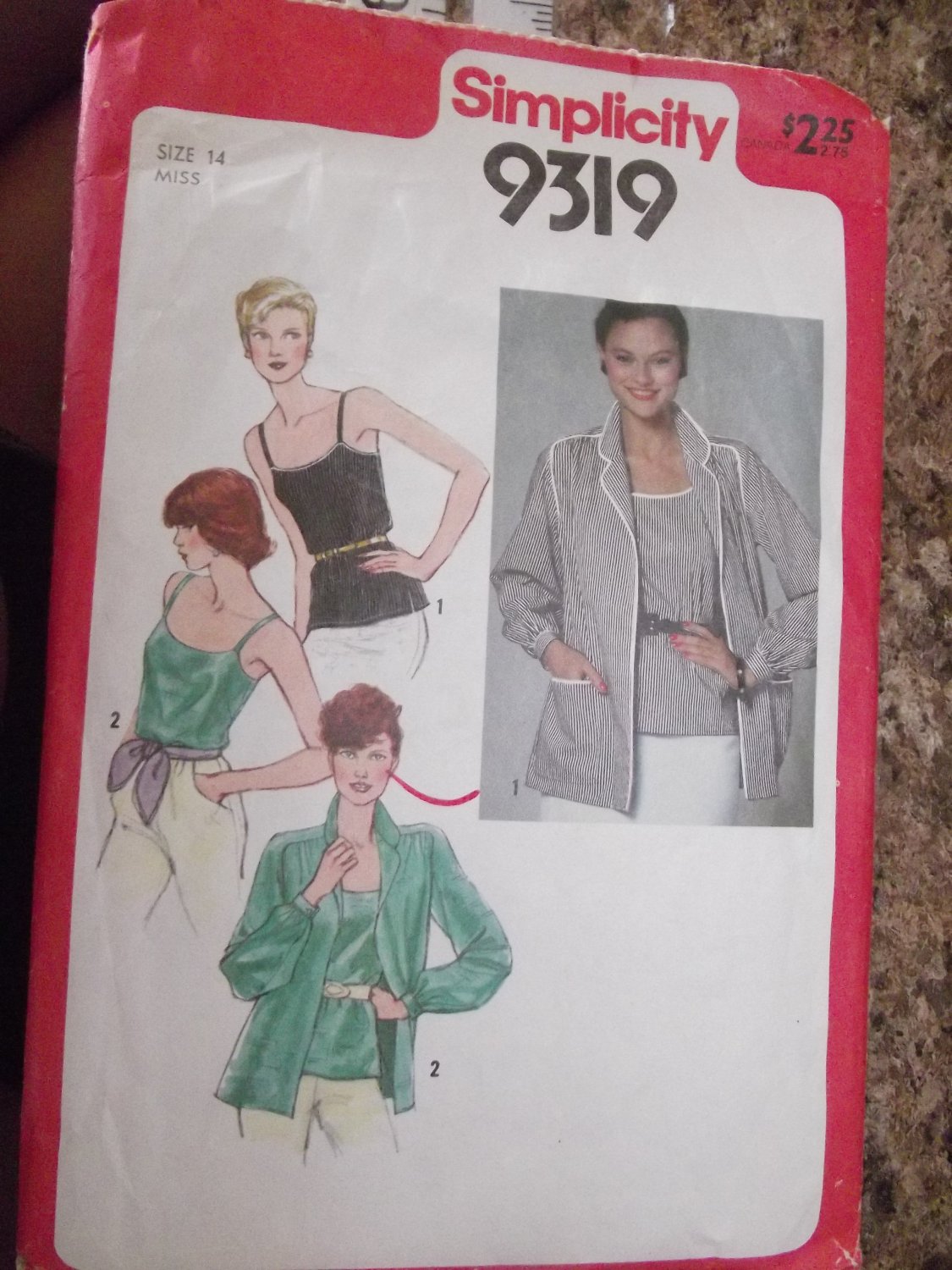 Vintage Simplicity Pattern 9319 Sz 14 1979