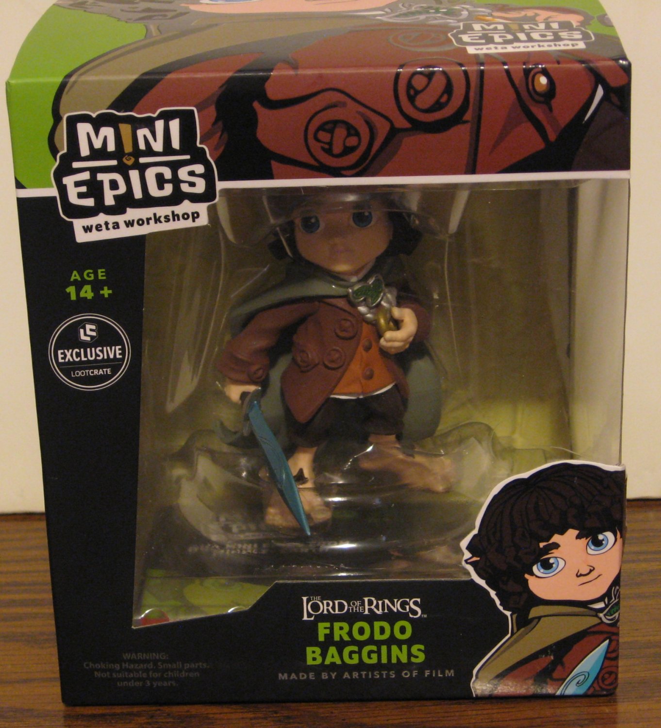 Lord Of The Rings Frodo Baggins Mini Epics Collector Figure New