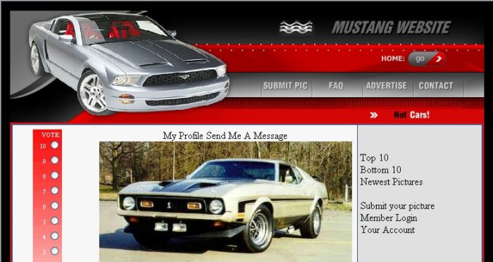 Mustang Rating Site