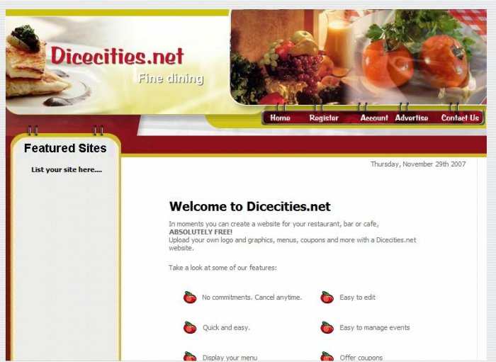Restaurant Website