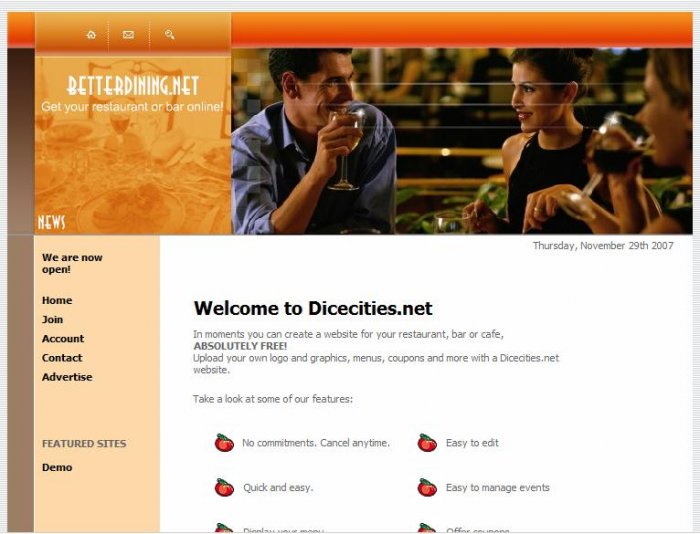 Restaurant Website 2