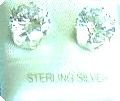 4mm Clear Crystal Stud 925 Sterling Silver Post Earrings EA207