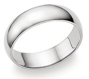 6mm Mirror Finish Plain Stainless Steel Ring SSR29