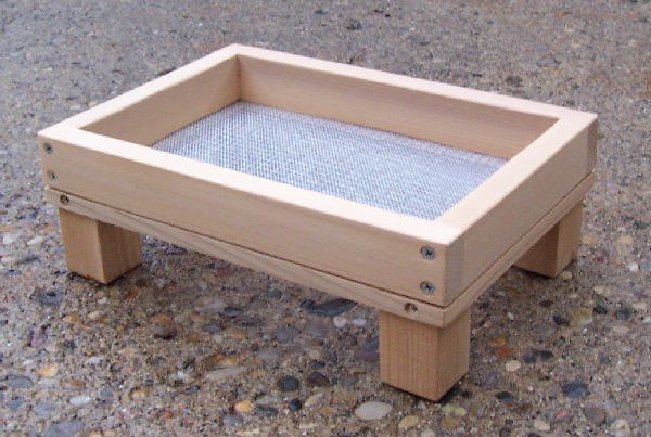 Cedar Ground Platform Bird Feeder - small