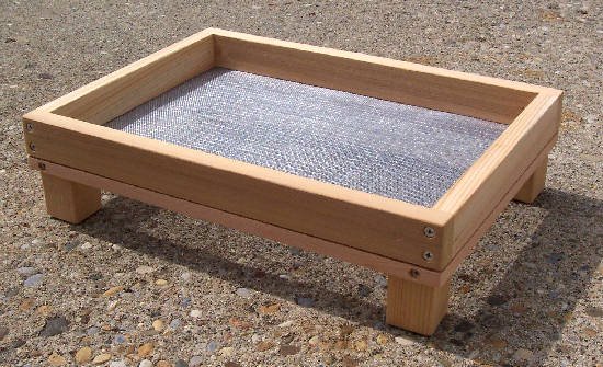 Cedar Ground Platform Bird Feeder - large